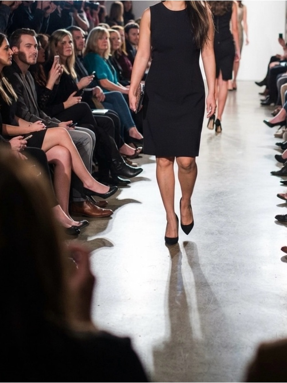 ANTONIO MELANI Black Sleeveless Midi Sheath Dress - Size 12